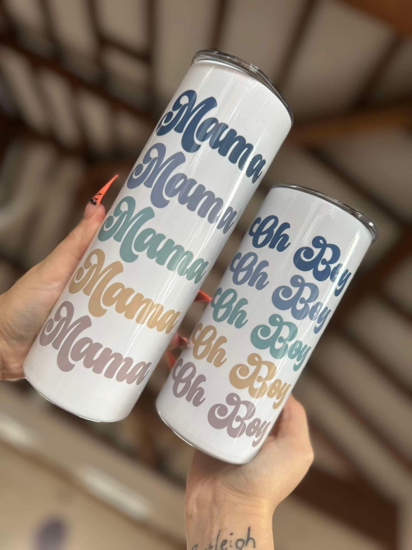 Mama Mini boy 20oz + 15oz Tumbler Set