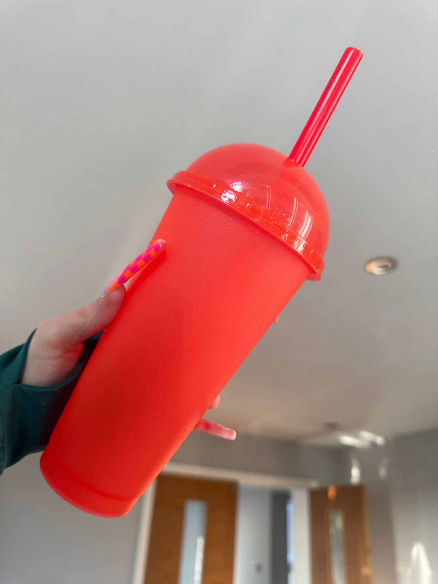 Red Dome Lid Frappe Cup