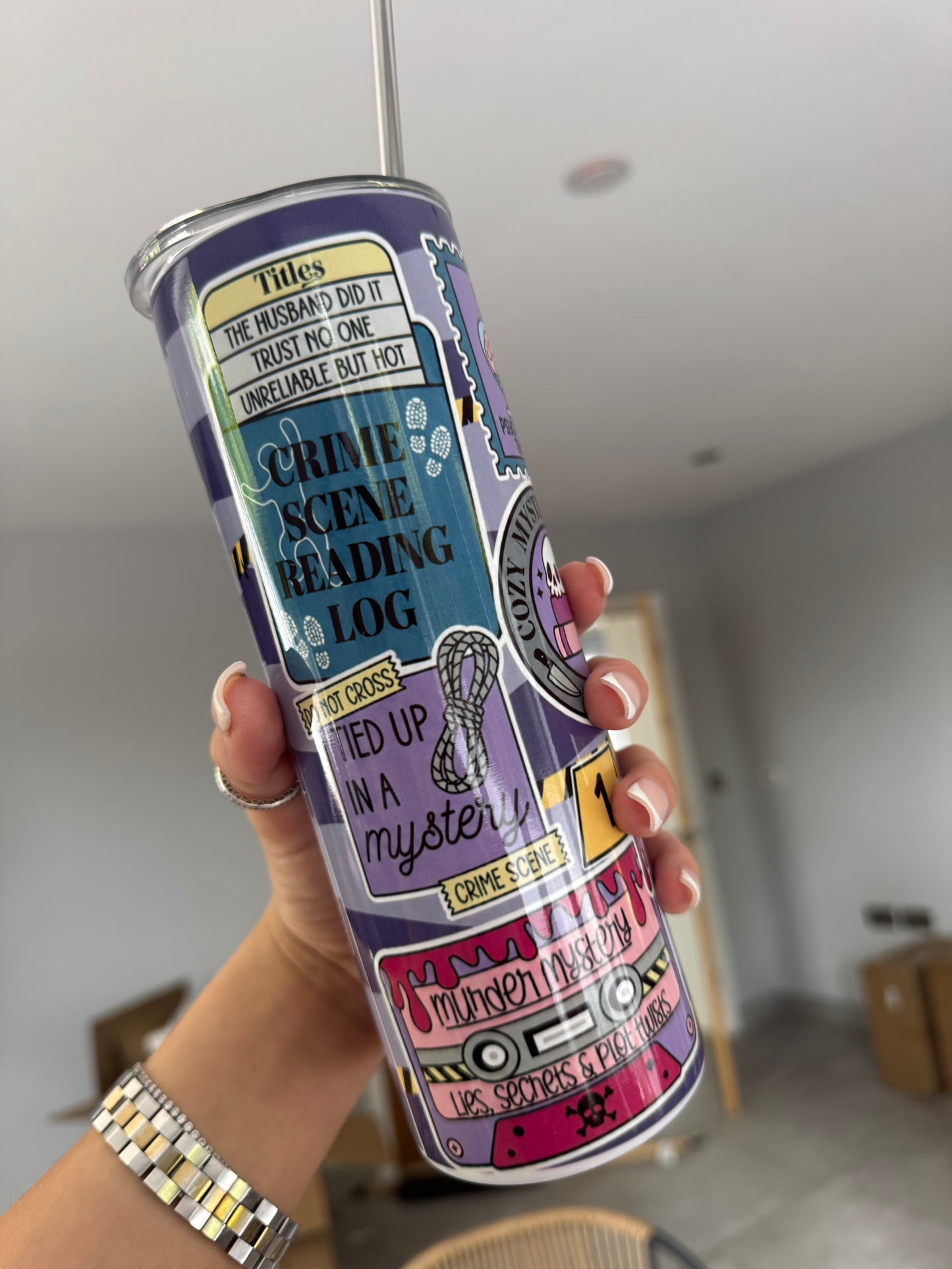 Purple True Crime 20oz Tumbler