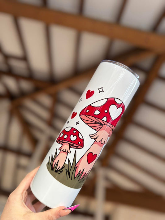 Red Heart Mushrooms 30oz Tumbler
