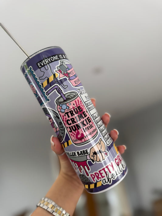 Purple True Crime 20oz Tumbler