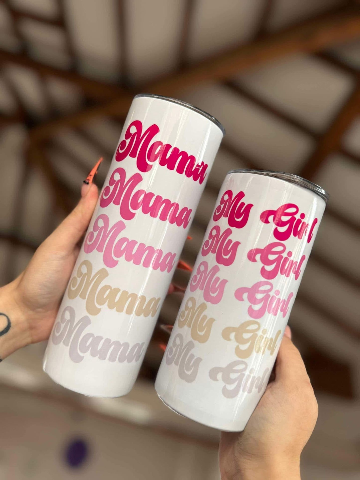Mama Mini Girl 20oz + 15oz Tumbler Set