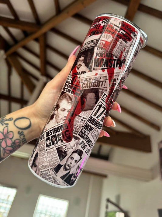 Newspaper Crime 20oz Tumbler