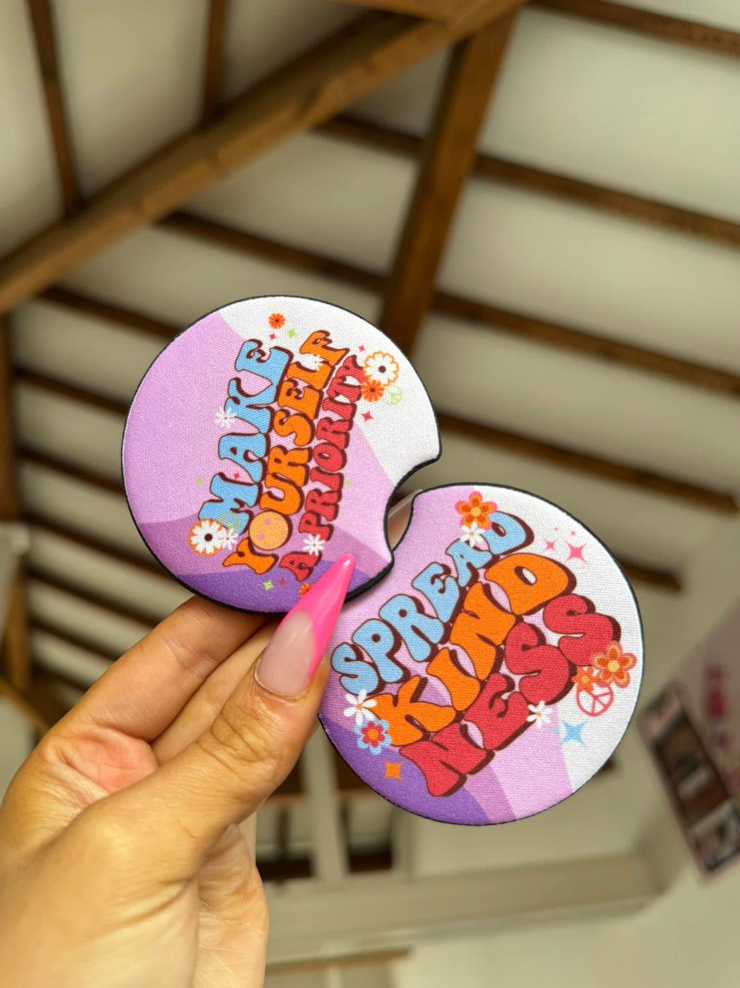 Kindness Car Coasters