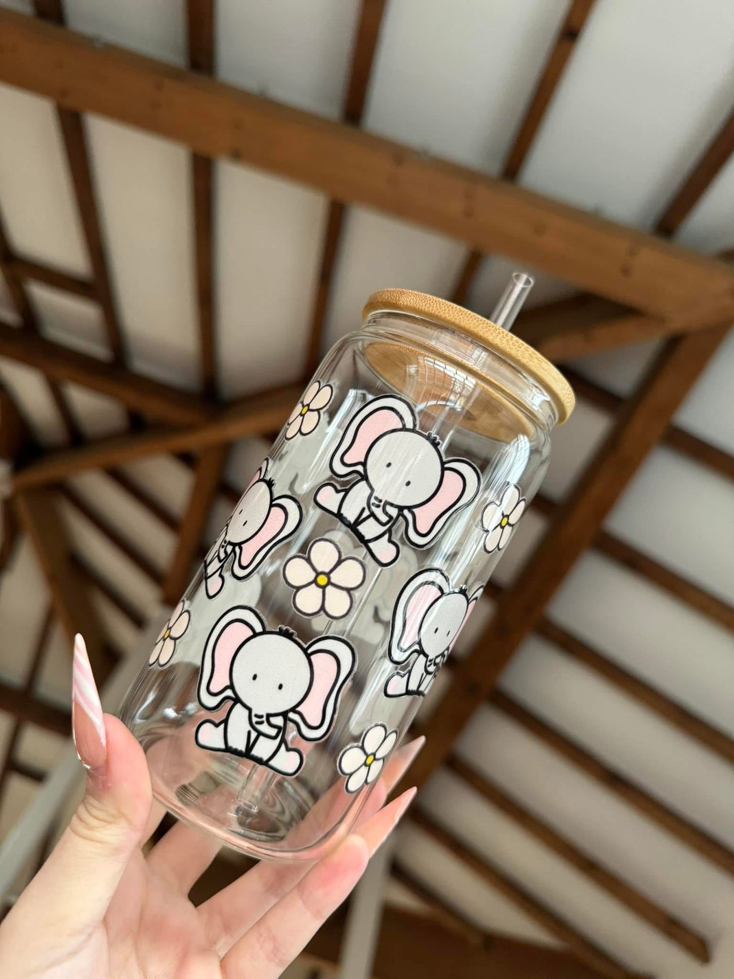 Cartoon Elephants Libbey Can