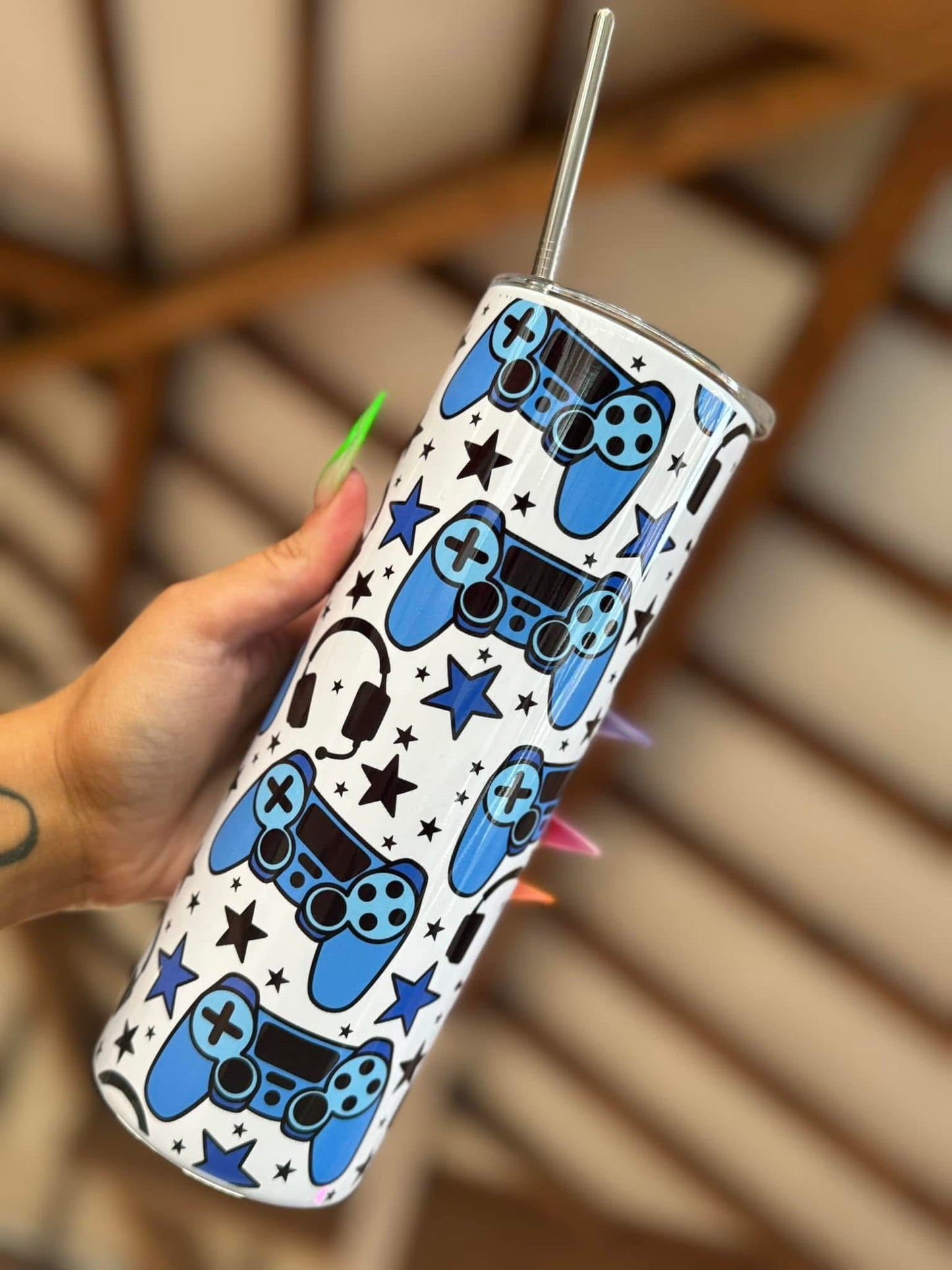 Blue PS Gamer 20oz Tumbler