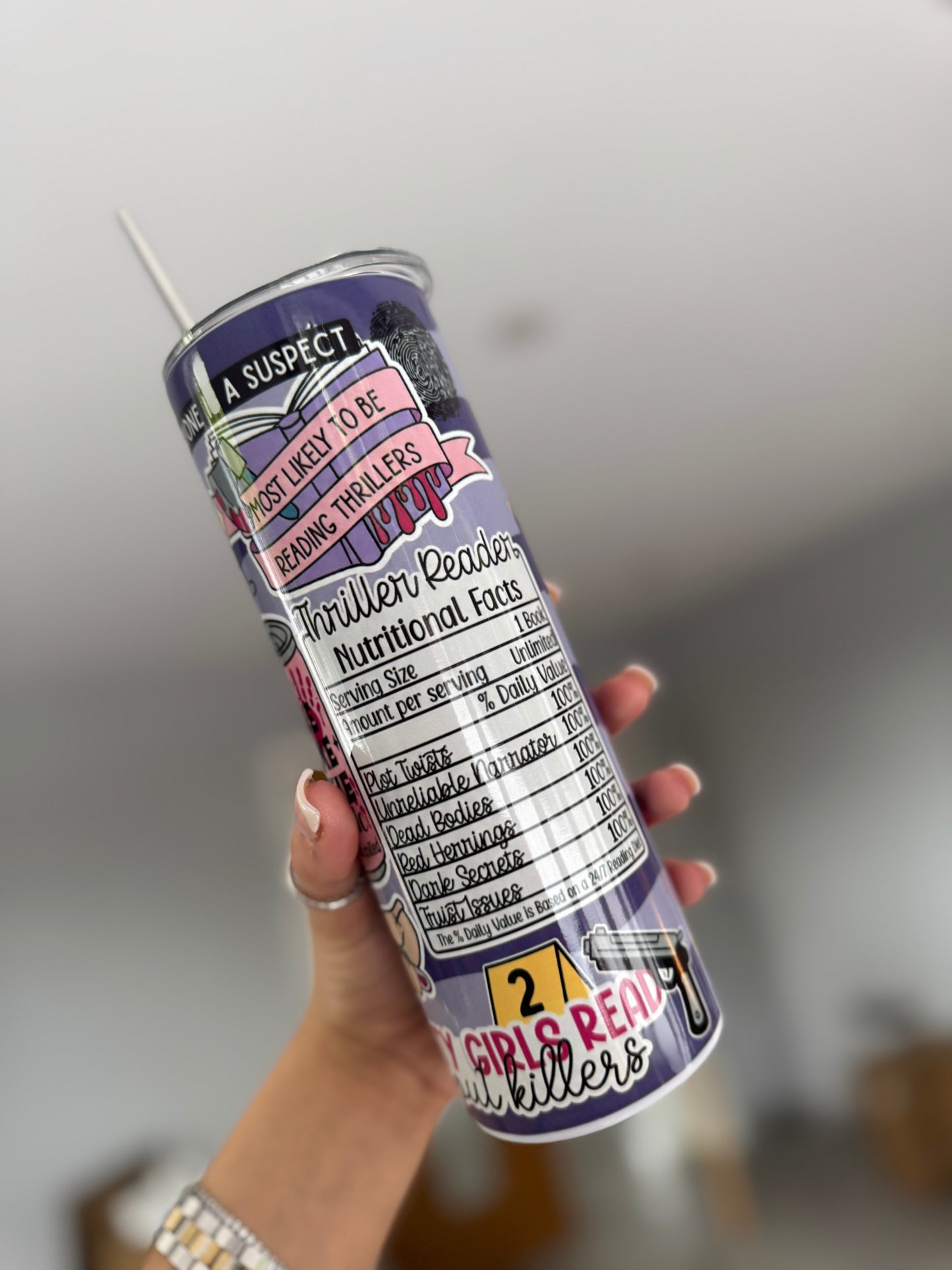 Purple True Crime 20oz Tumbler