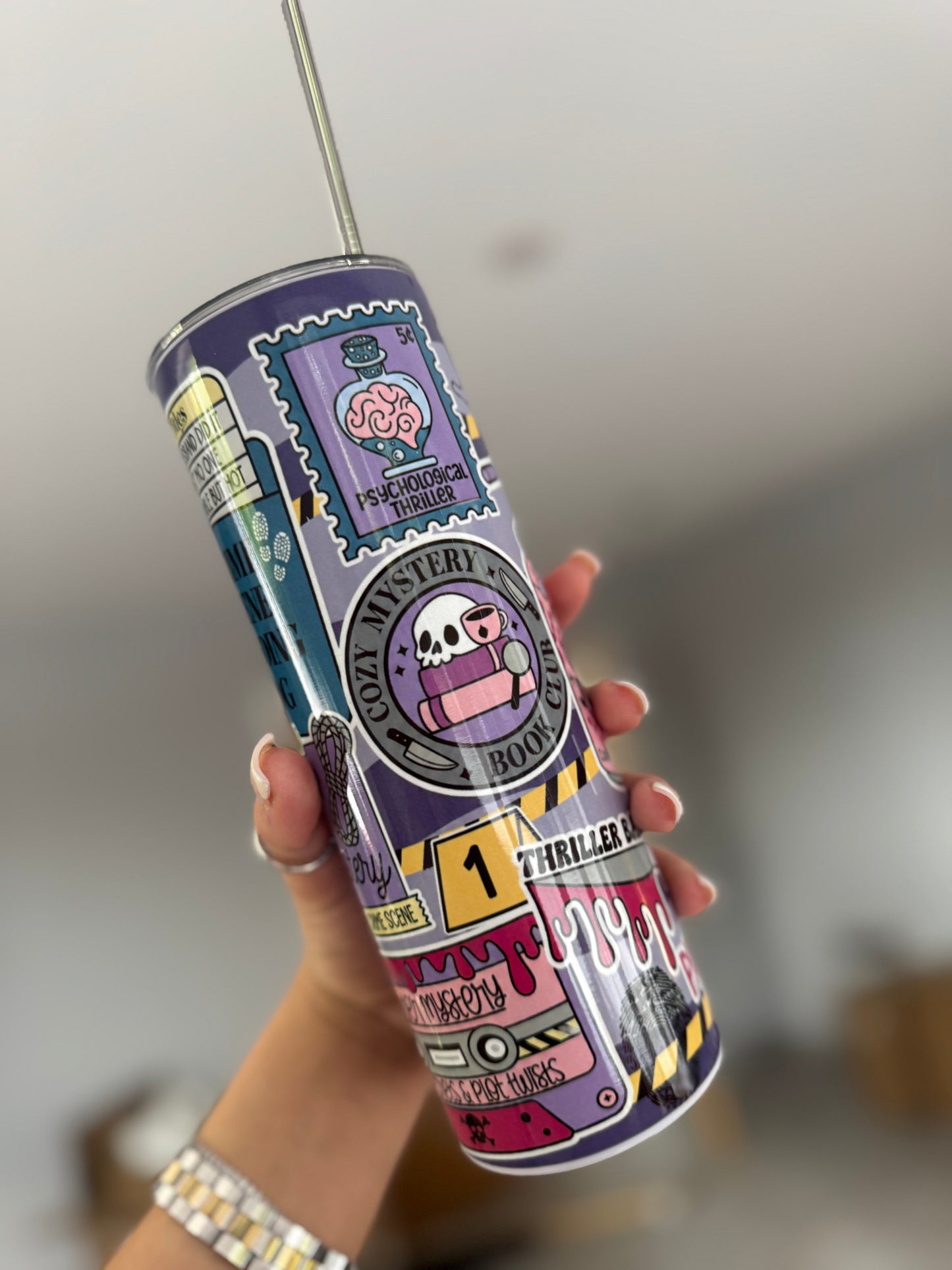 Purple True Crime 20oz Tumbler