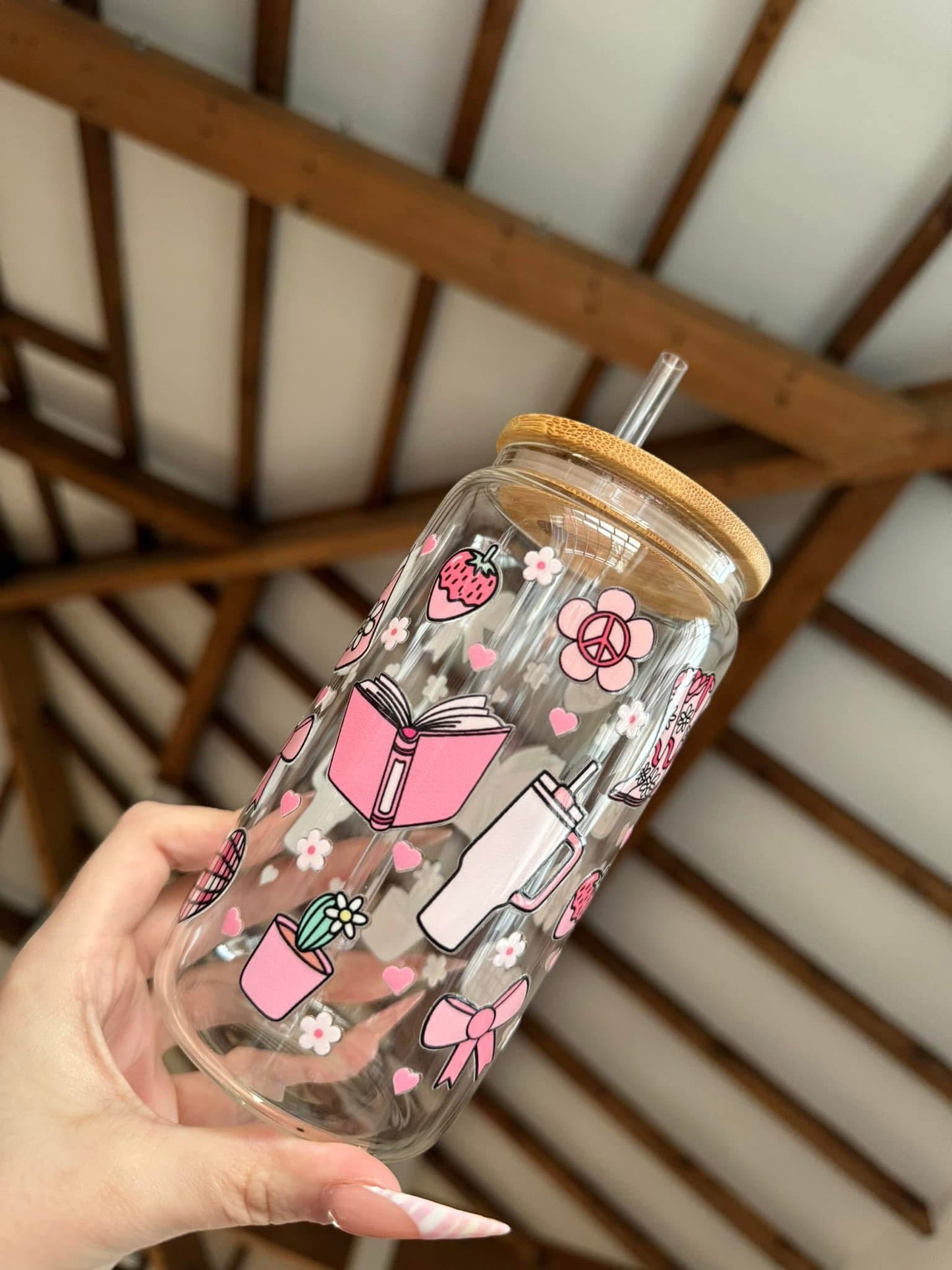 Pink Bookish Libbey Can