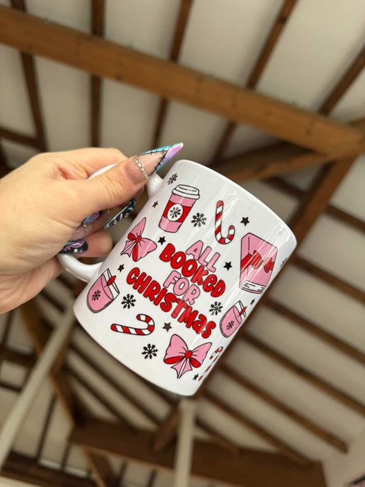 Booked for Christmas Mug