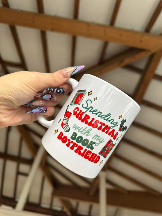 Christmas Book Boyfriend Mug