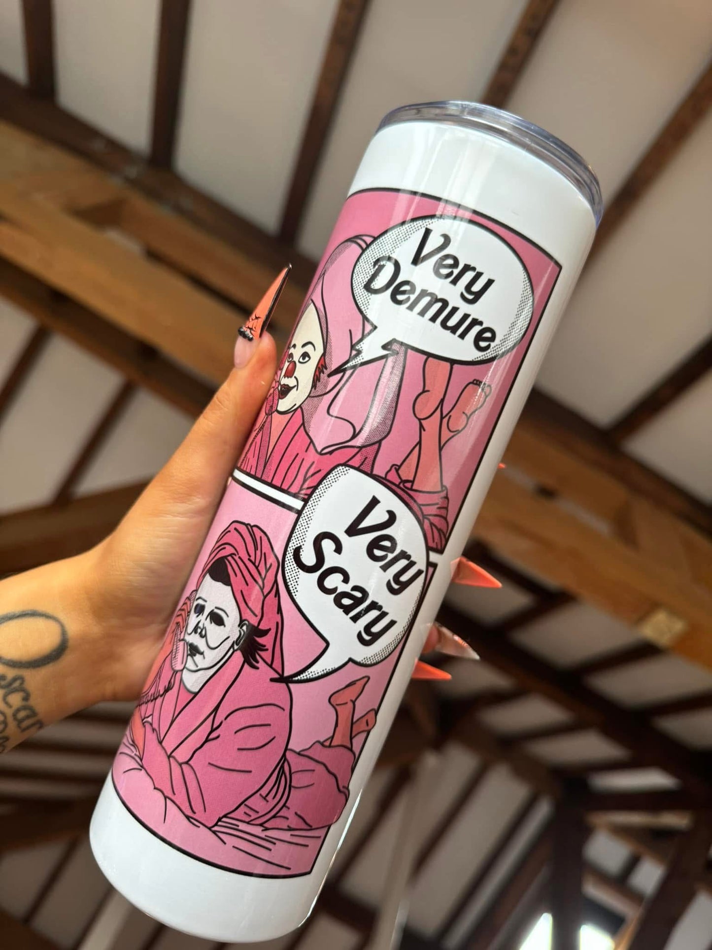 Demure Scary 30oz Tumbler